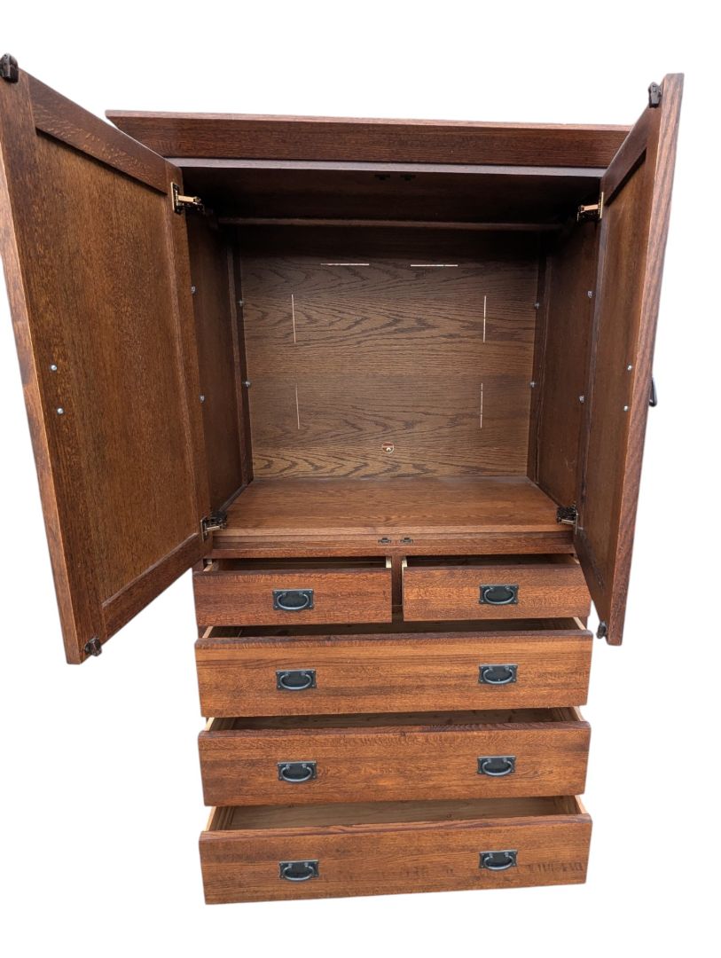Traditional Wood Entertainment Armoire / Media Cabinet