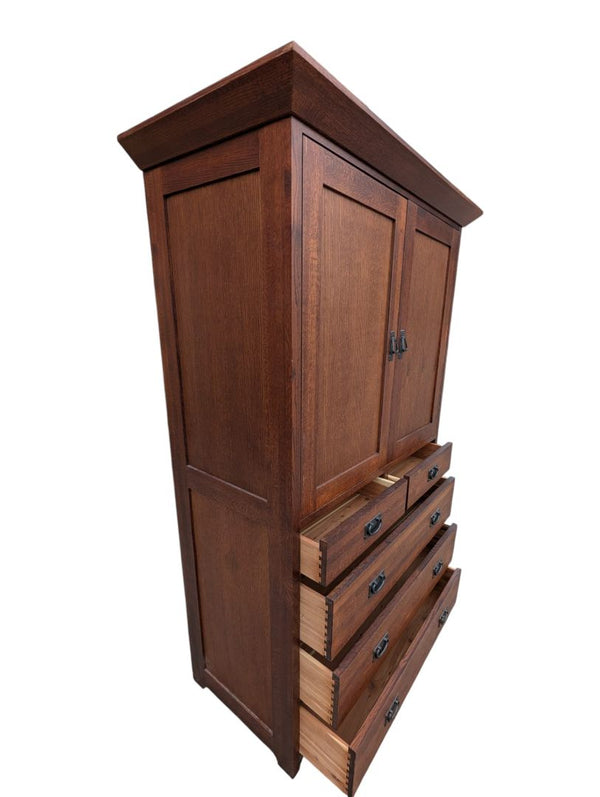 Traditional Wood Entertainment Armoire / Media Cabinet