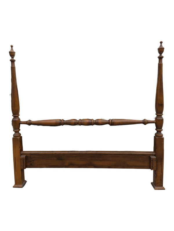 Queen-Size Traditional Four-Poster Wooden Bed Frame