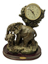 The Natelia Collection Elephant Family Quartz Mantel Clock