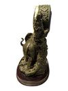 The Natelia Collection Elephant Family Quartz Mantel Clock