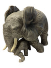Elephant and Calf Decorative Figurine