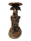 Ornate Elephant Pillar Candle Holder