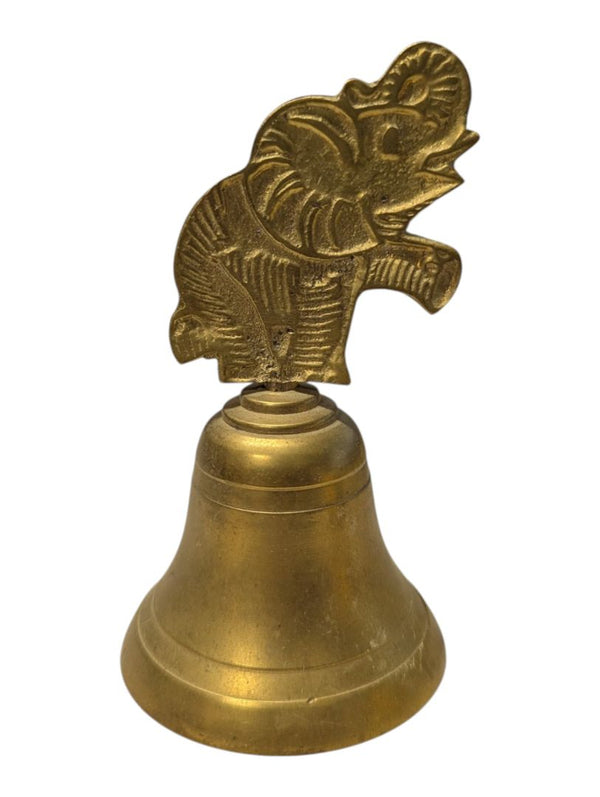 Brass Elephant-Top Decorative Hand Bell