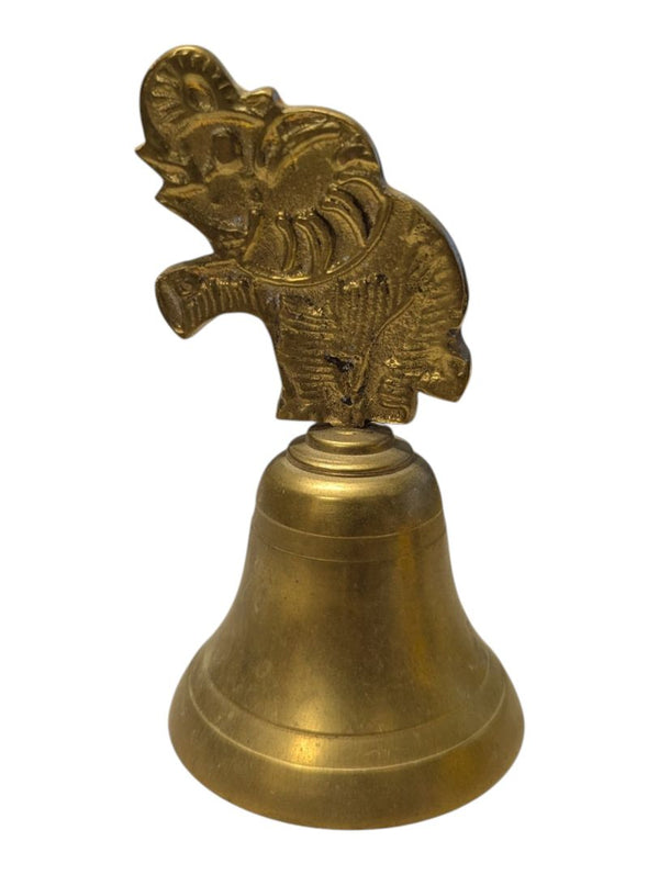 Brass Elephant-Top Decorative Hand Bell