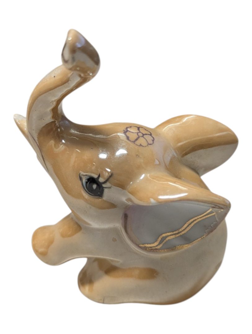 Lot of Four Vintage Ceramic Elephant Figurines