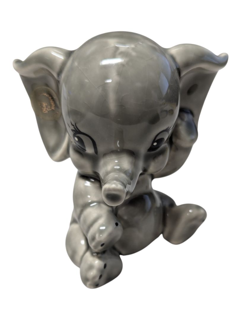 Lot of Four Vintage Ceramic Elephant Figurines