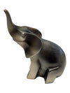 Lot of Two Metallic-Finish Elephant Decorative Figurines