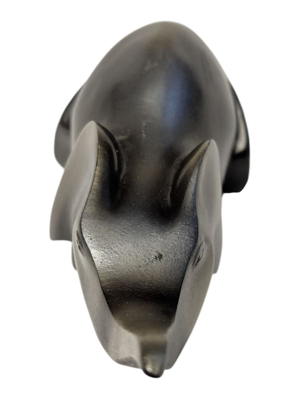 Lot of Two Metallic-Finish Elephant Decorative Figurines