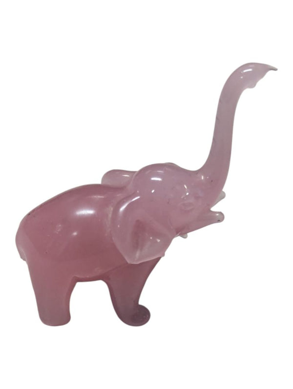 Lot of Five Carved Stone Elephant Figurines