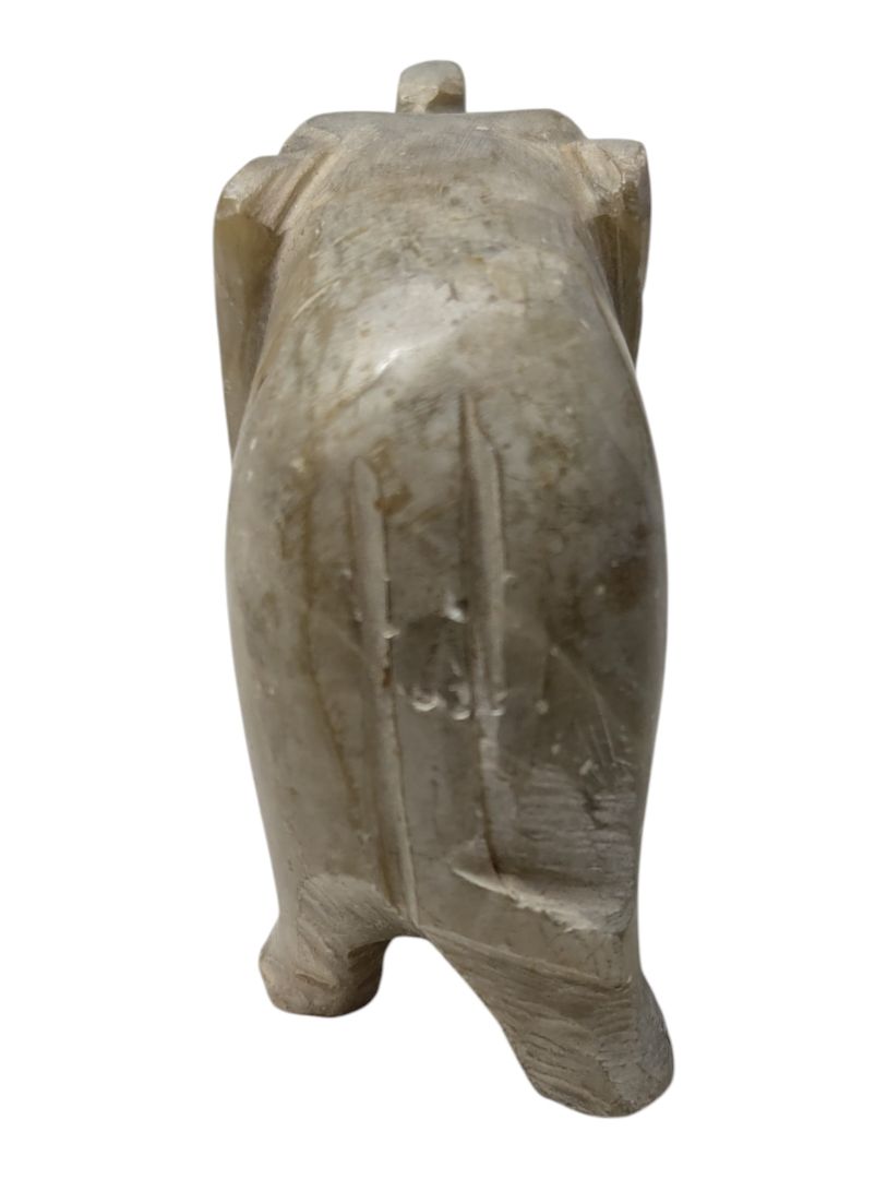 Lot of Five Carved Stone Elephant Figurines