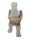 Lot of Five Carved Stone Elephant Figurines