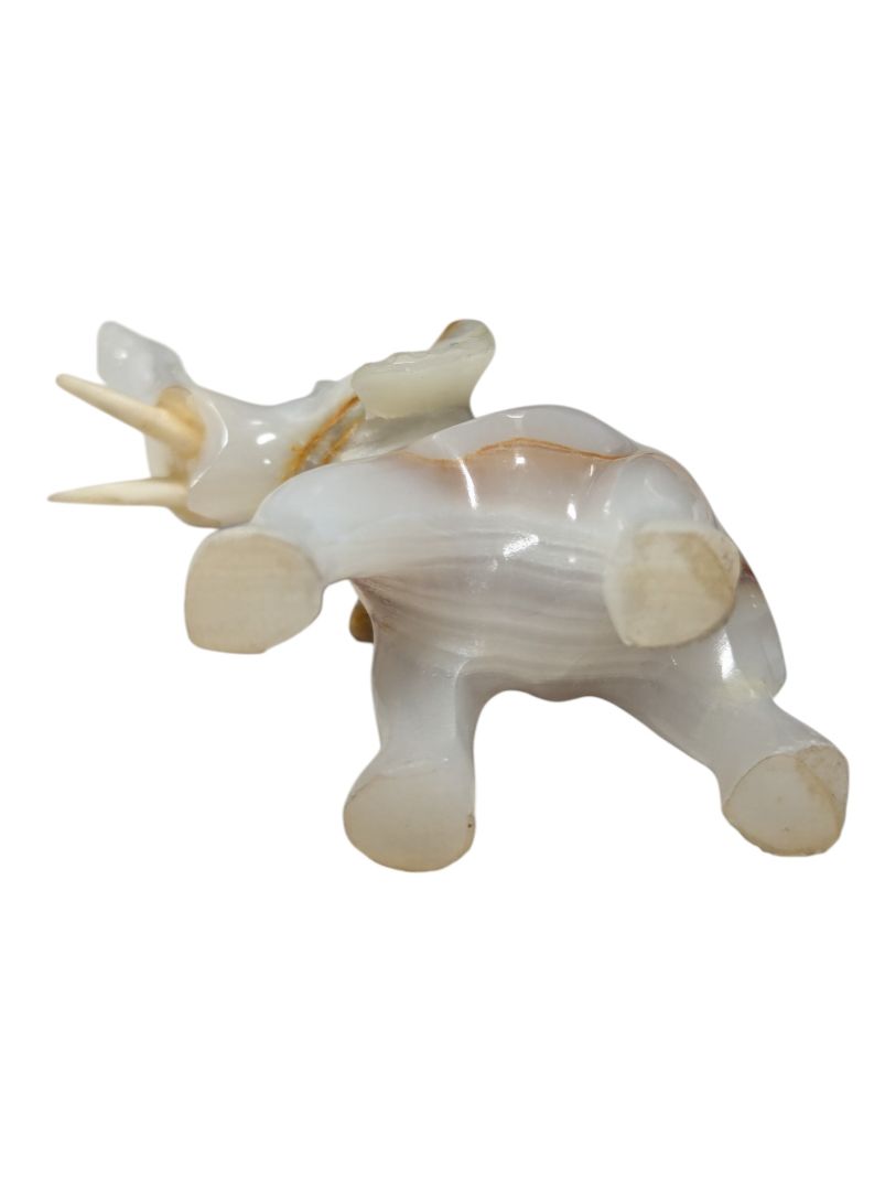Lot of Five Carved Stone Elephant Figurines