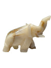 Lot of Five Carved Stone Elephant Figurines