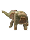 Lot of Five Carved Stone Elephant Figurines