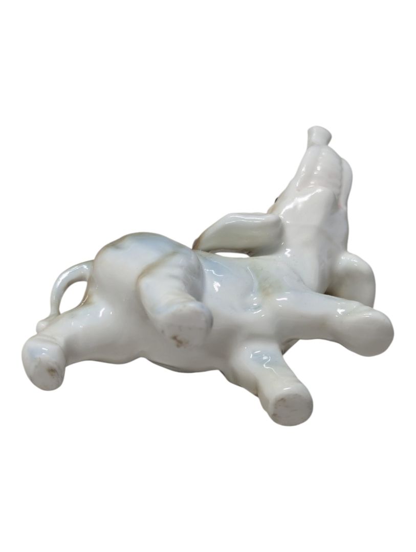 Pair of Fine China Porcelain Elephant Figurines