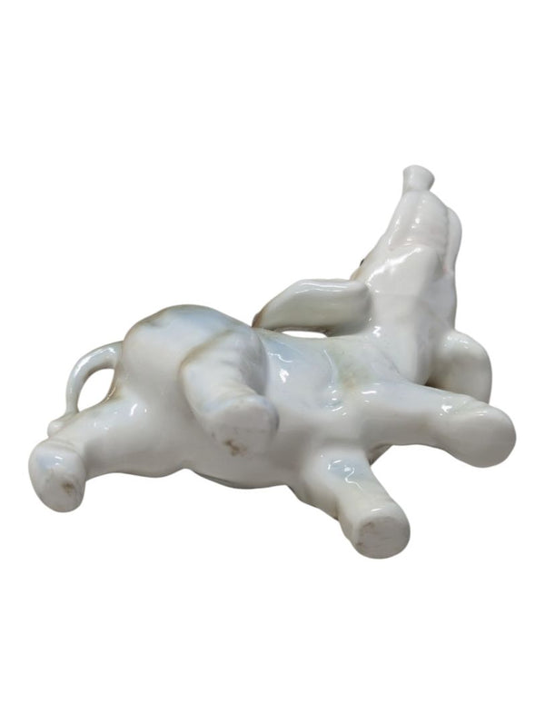 Pair of Fine China Porcelain Elephant Figurines