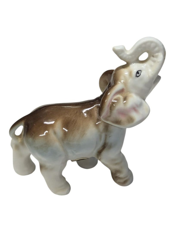 Pair of Fine China Porcelain Elephant Figurines