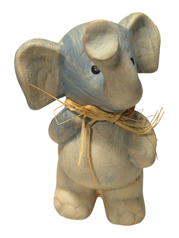 Lot of Three Decorative Elephant Figurines – Ceramic and Painted Finish