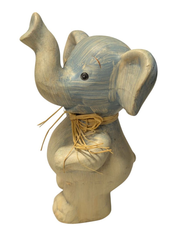 Lot of Three Decorative Elephant Figurines – Ceramic and Painted Finish