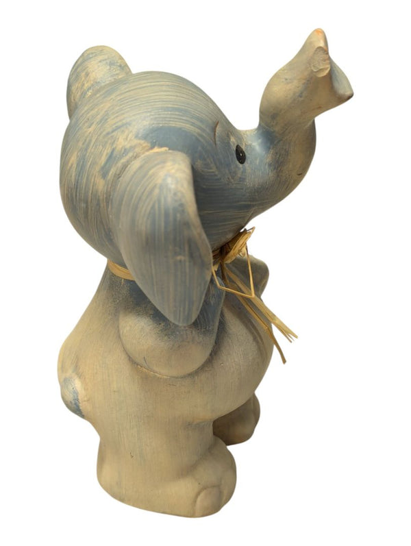 Lot of Three Decorative Elephant Figurines – Ceramic and Painted Finish