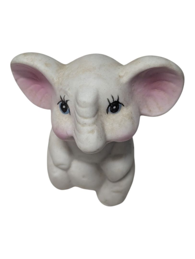 Lot of Three Decorative Elephant Figurines – Ceramic and Painted Finish