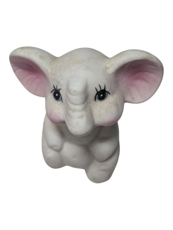 Lot of Three Decorative Elephant Figurines – Ceramic and Painted Finish