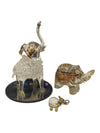 Lot of Three Decorative Elephant Figurines