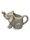 Lot of Two Decorative Elephant Figurines – Ceramic Creamer & Porcelain Figurine