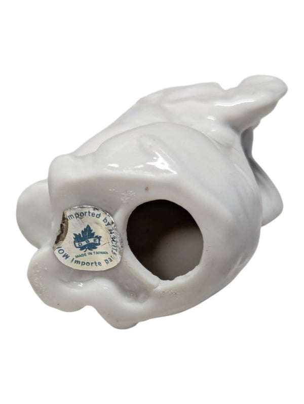 Lot of Two Decorative Elephant Figurines – Ceramic Creamer & Porcelain Figurine