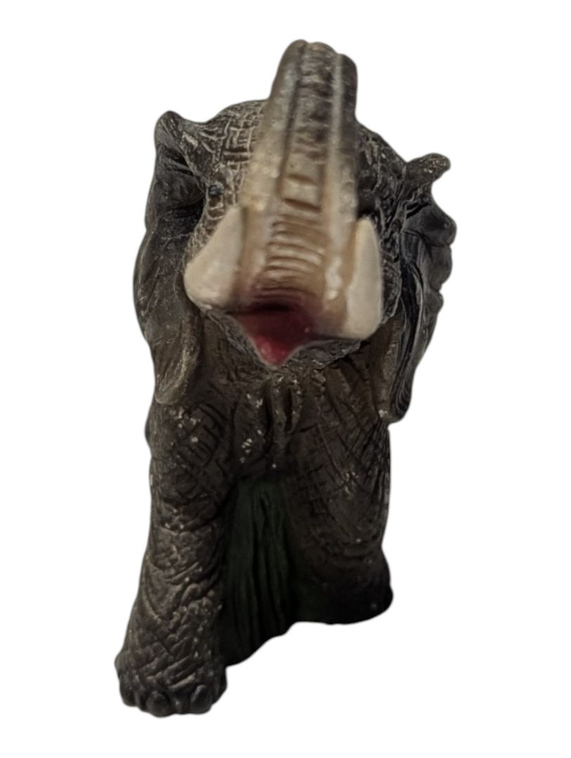 Lot of Two Decorative Elephant Figurines – Resin Statues