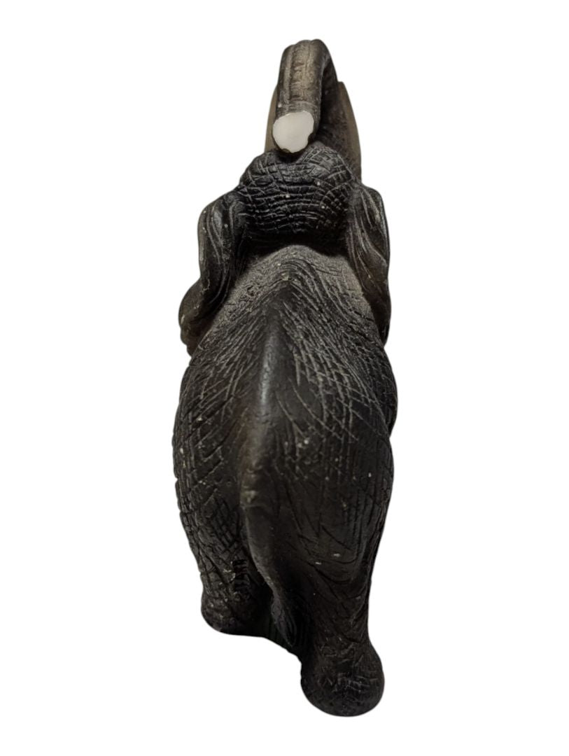Lot of Two Decorative Elephant Figurines – Resin Statues
