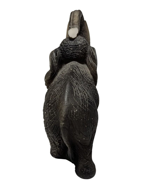 Lot of Two Decorative Elephant Figurines – Resin Statues
