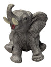 Lot of Two Decorative Elephant Figurines – Resin Statues