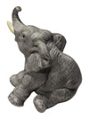 Lot of Two Decorative Elephant Figurines – Resin Statues