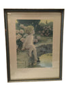 Bessie Pease Gutmann “The Butterfly” Framed Print
