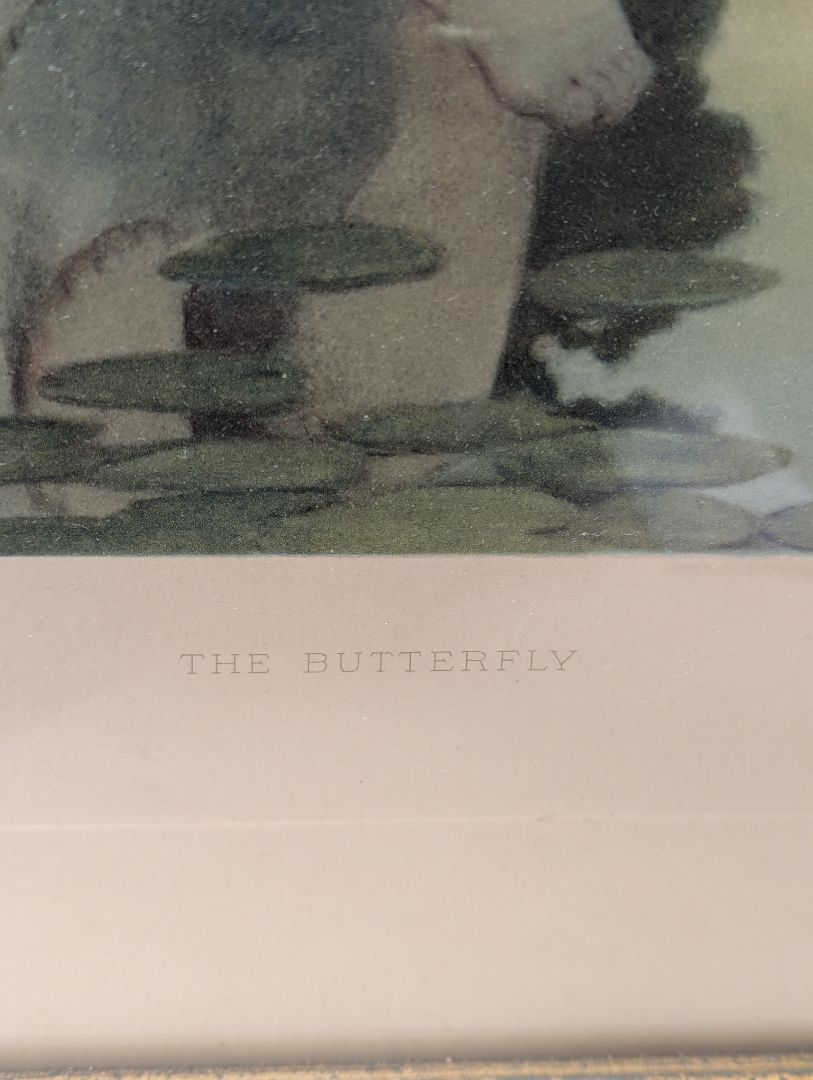 Bessie Pease Gutmann “The Butterfly” Framed Print
