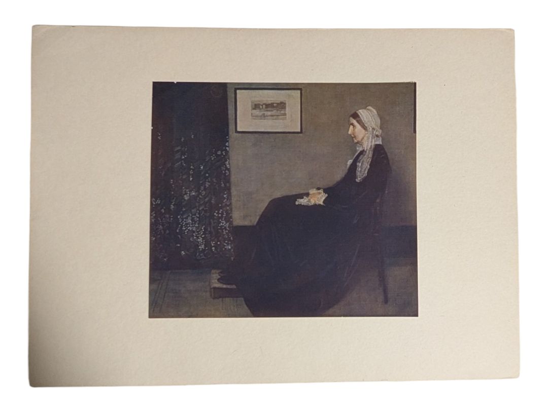 Vintage “Whistler’s Mother” Art Print After James McNeill Whistler – Unframed