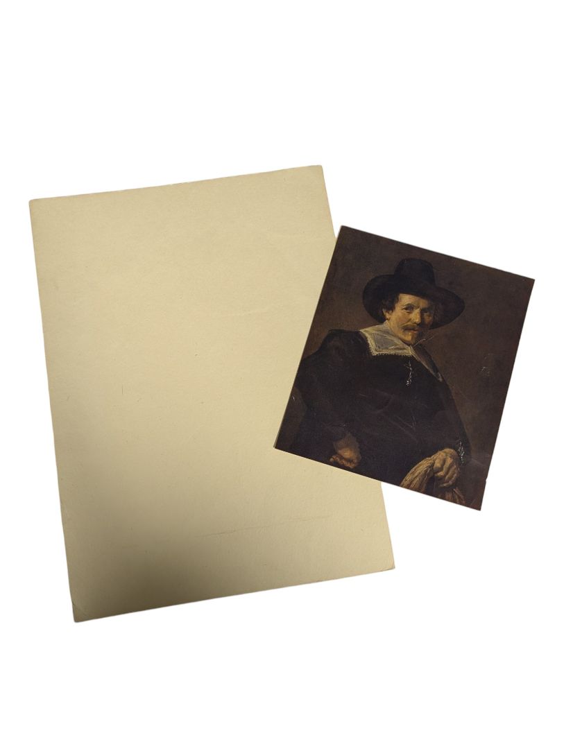 Vintage Dutch Gentleman Portrait Art Print After Frans Hals – Unframed