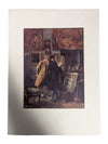 Vintage “An Artist Showing His Work” Print After Jean-Louis-Ernest Meissonier