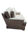 Upholstered Floral Armchair with Matching Ottoman