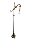 Vintage Brass Bridge Arm Floor Lamp