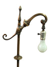 Vintage Brass Bridge Arm Floor Lamp