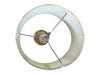 Vintage Brass & Ceramic Table Lamp with Shade