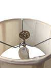 Vintage Brass & Ceramic Table Lamp with Shade