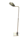 Vintage Brass Shell Shade Floor Lamp