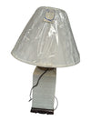 Asian-Inspired Ceramic Table Lamp with New Shade