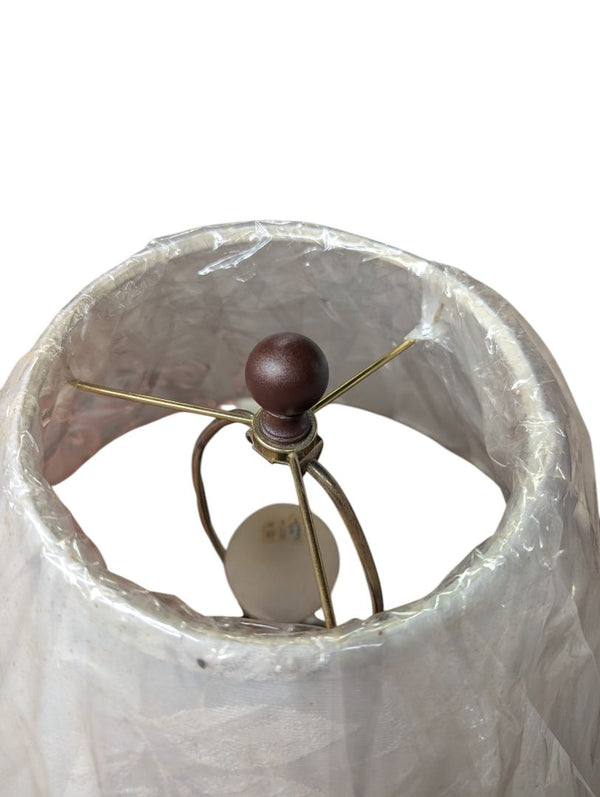 Asian-Inspired Ceramic Table Lamp with New Shade