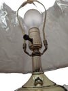 Cut Crystal & Brass-Tone Table Lamp with Shade