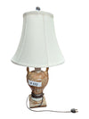 Vintage Porcelain Amphora Table Lamp with Shade